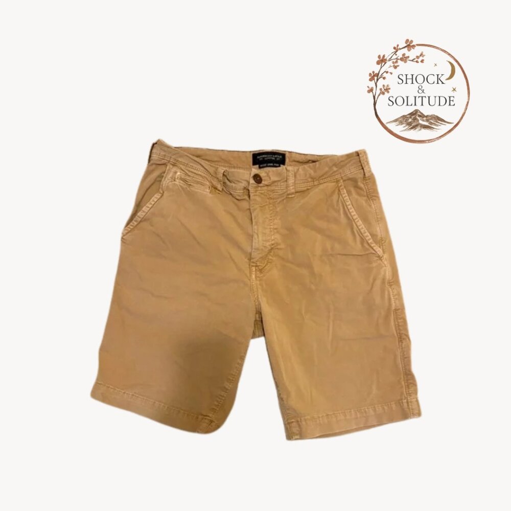 American Eagle Men’s Next Level Flex Tan Shorts | US 31 | Flat Front style